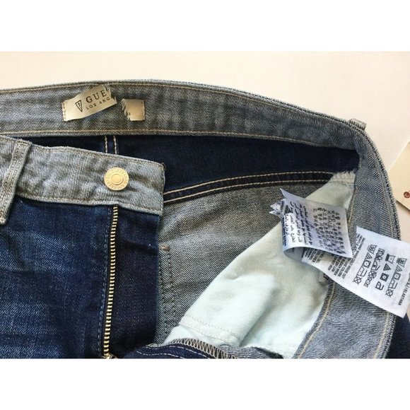 Guess Women’s Relaxed  Boy Fit Jeans Destroy Patched Details Size 27 - Picture 7 of 12
